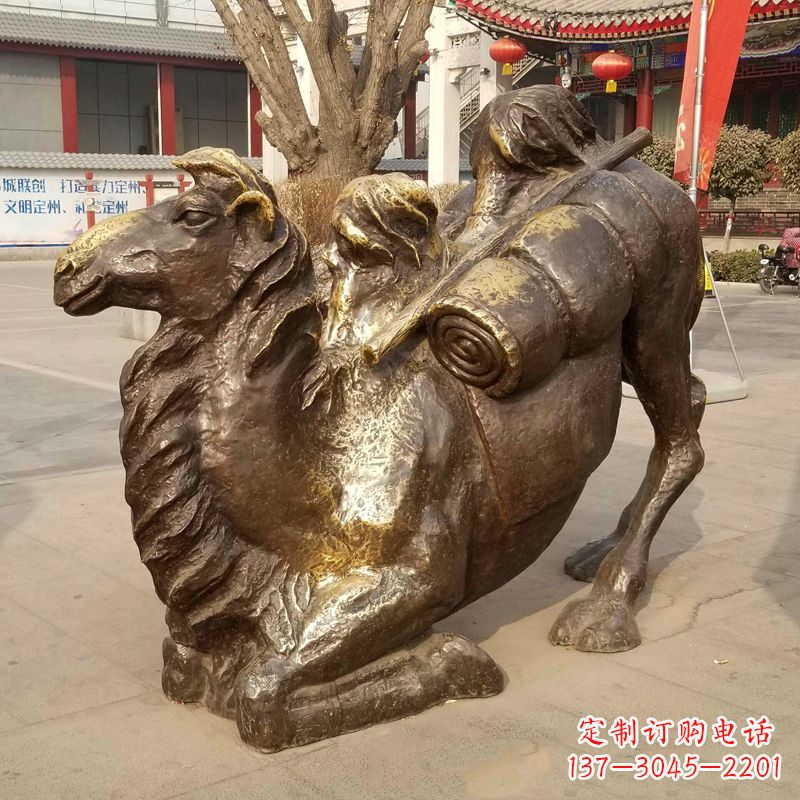 骆驼/铜雕-跪俯的骆驼铜雕 骆驼/铜雕-跪俯的骆驼铜雕