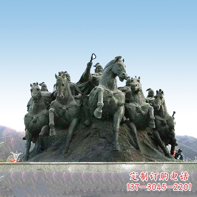 子仪雕塑 - 子仪/出征/情景/景区景点/中国/历史名人/大型 子仪雕塑 - 子仪/出征/情景/景区景点/中国/历史名人/大型