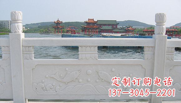海边汉白玉栏板石雕