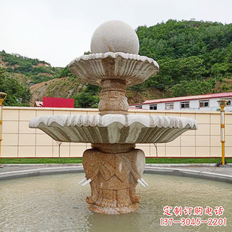 海螺石雕喷泉