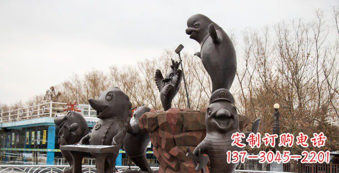 海豚/卡通/动物/铜雕-海豚卡通动物铜雕 海豚/卡通/动物/铜雕-海豚卡通动物铜雕