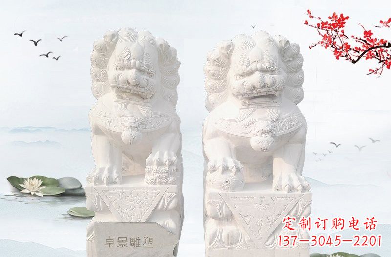 汉白玉北京狮