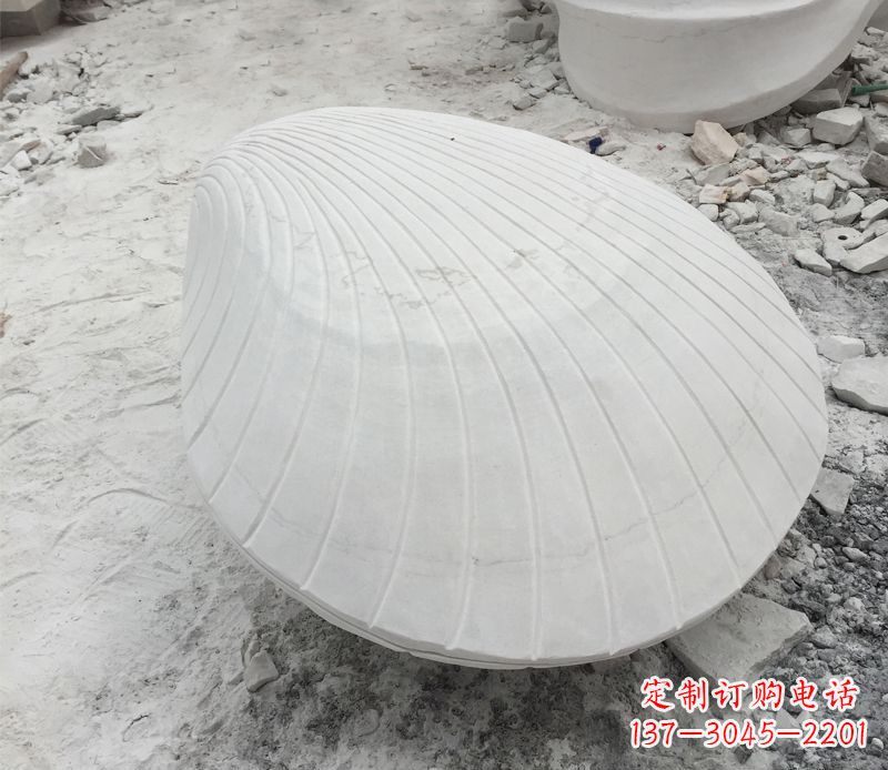 汉白玉贝壳石雕