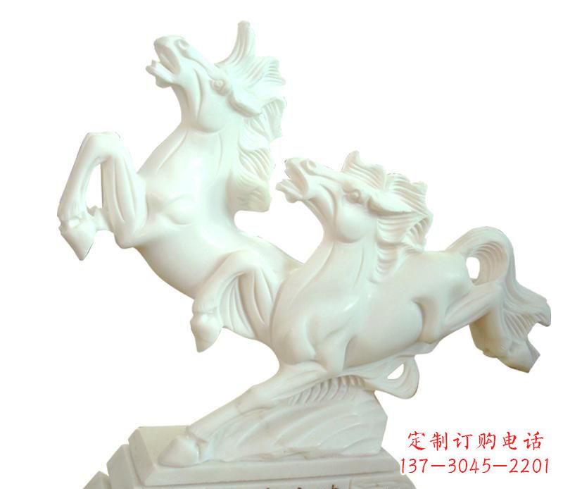 汉白玉动物飞马雕塑