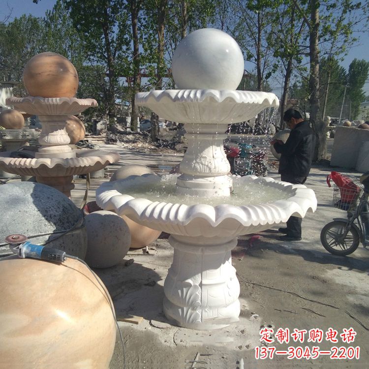 风水球雕塑 - 汉白玉/风水球 风水球雕塑 - 汉白玉/风水球