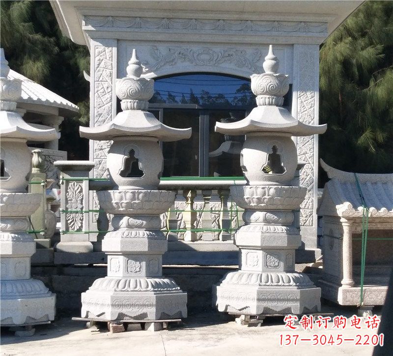 汉白玉公园石灯笼