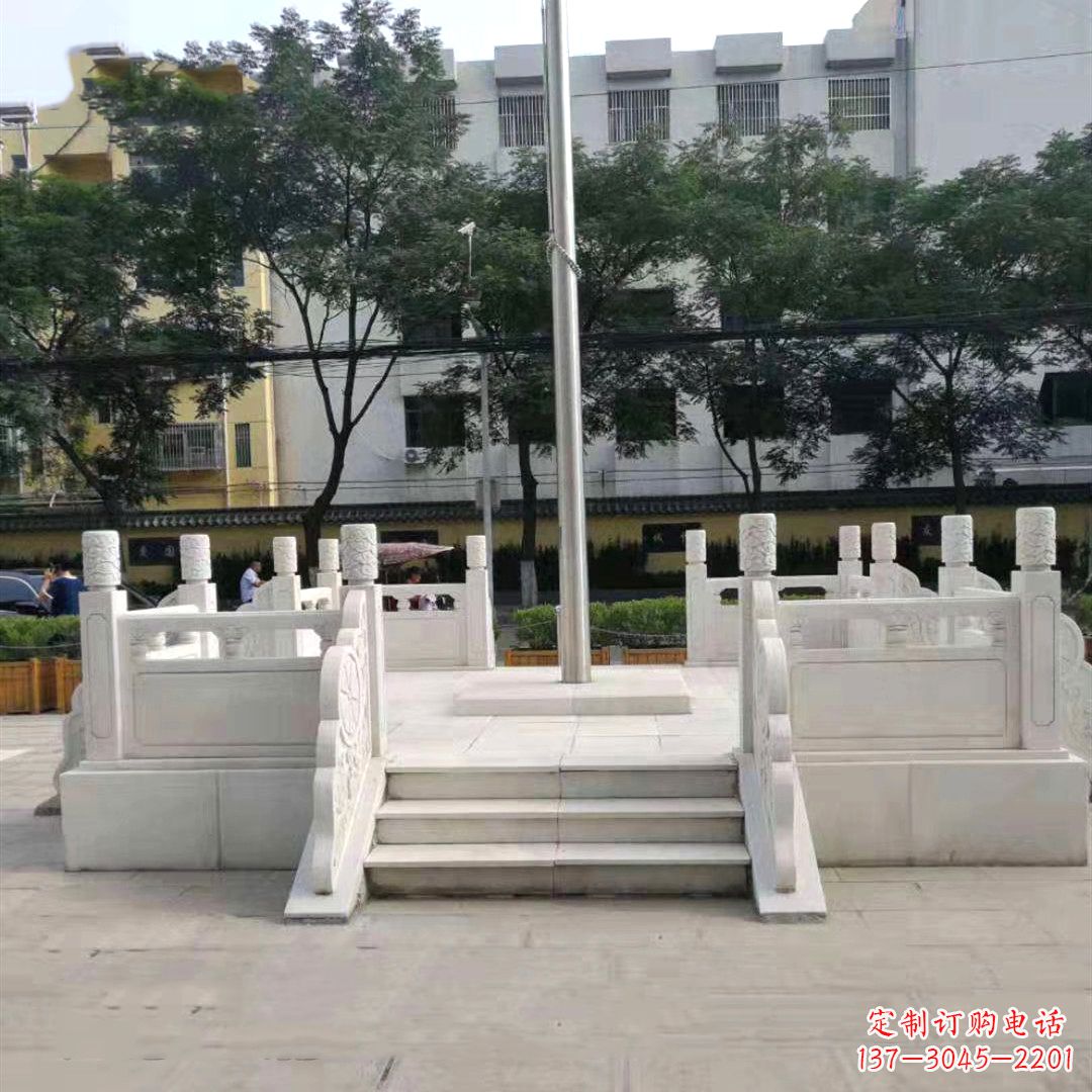 汉白玉公园园林广场升国旗台