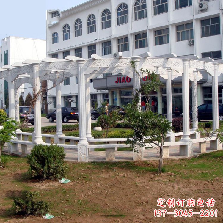 汉白玉花架长廊