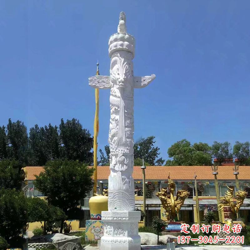 汉白玉华表柱