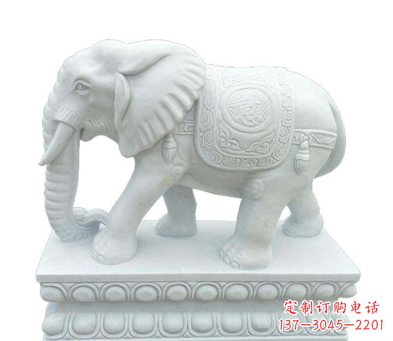 汉白玉吉祥大象