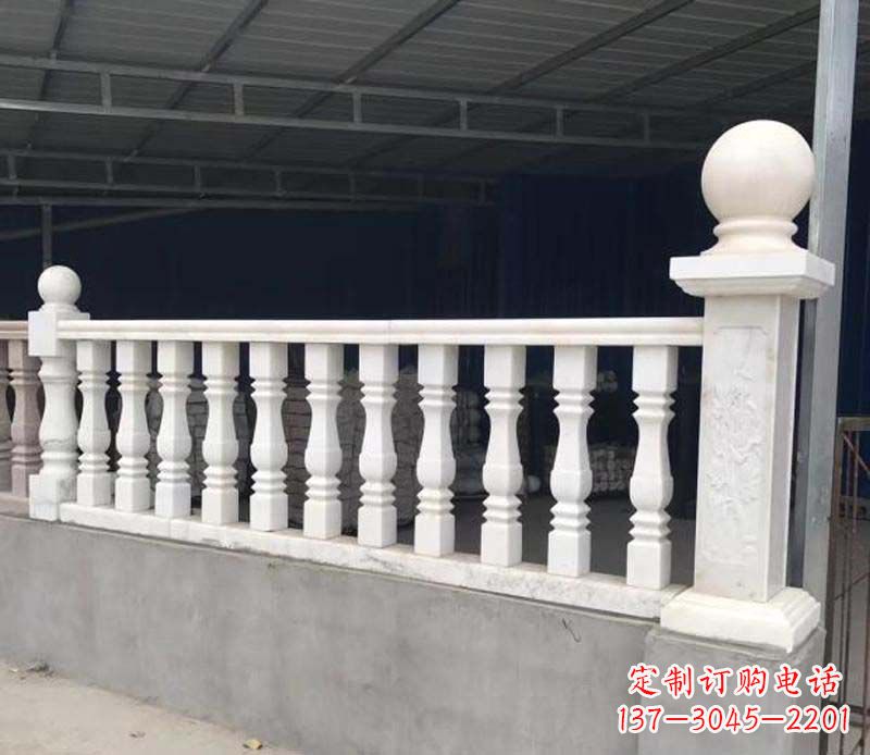 汉白玉栏杆景观雕塑