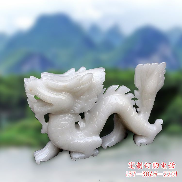 汉白玉龙雕塑