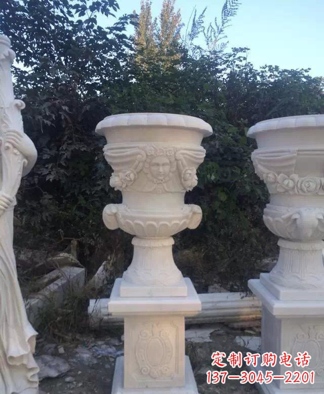汉白玉欧式花盆