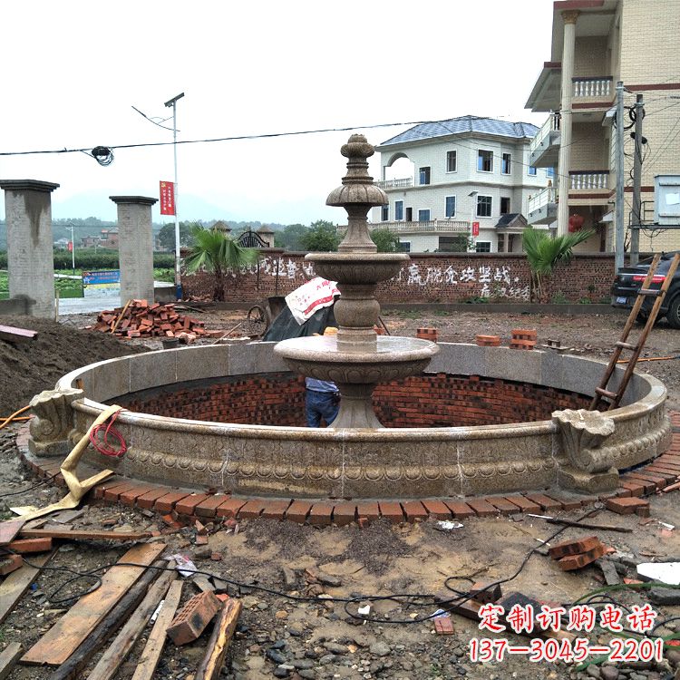 汉白玉喷泉石雕
