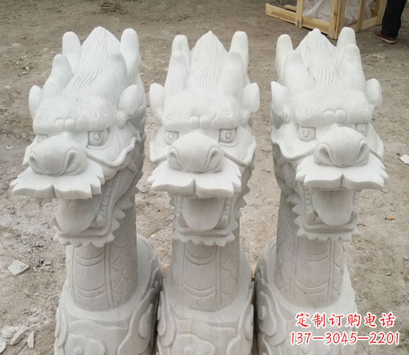 汉白玉喷水龙头石雕