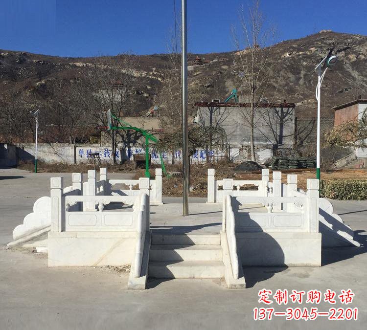 汉白玉升旗台雕塑