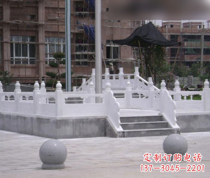 汉白玉升旗台校园石雕