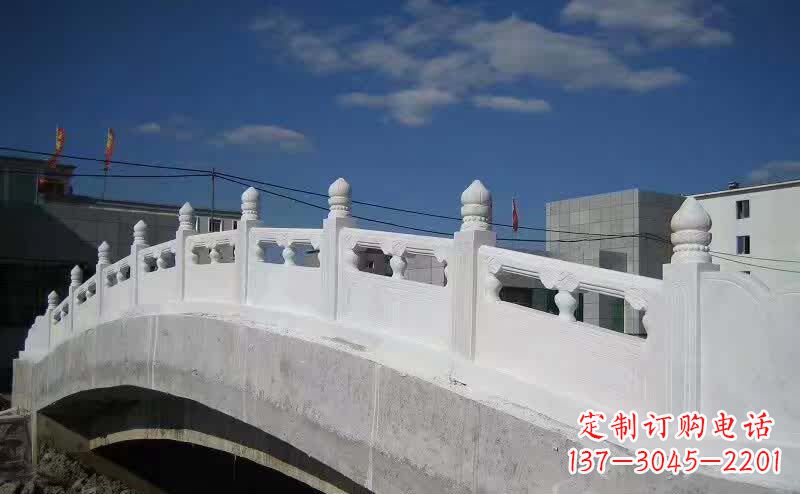 汉白玉石栏板雕塑