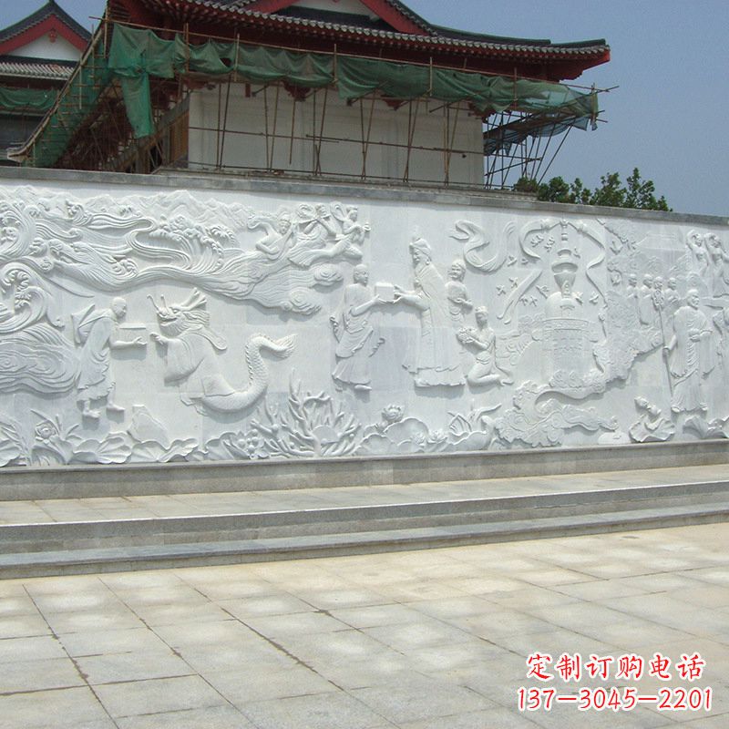 汉白玉寺庙浮雕墙