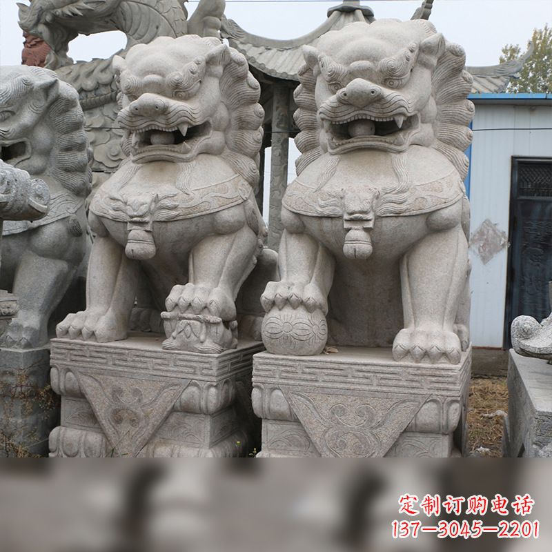 汉白玉天安门石狮子
