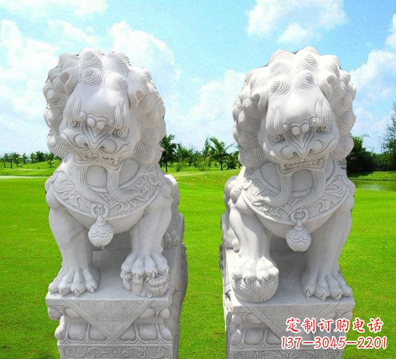 汉白玉小狮子石雕