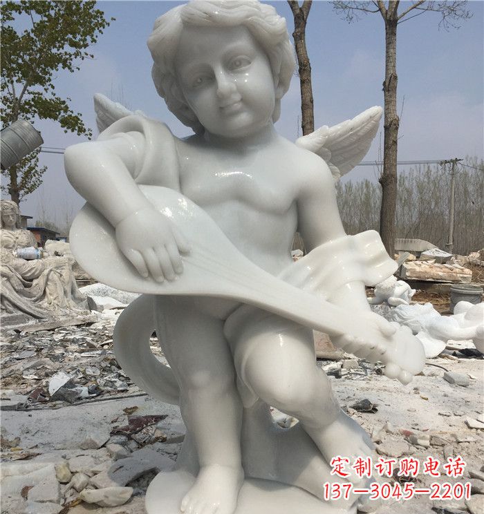 汉白玉小天使公园西方人物石雕 (2) 汉白玉小天使公园西方人物石雕 (2)