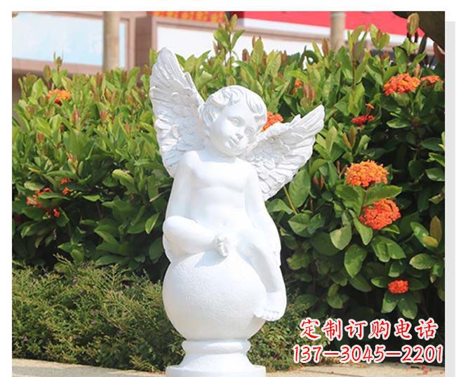 汉白玉小天使公园西方人物石雕