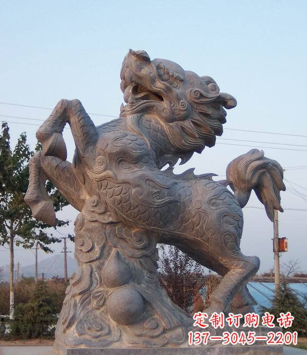 葫芦麒麟神兽石雕