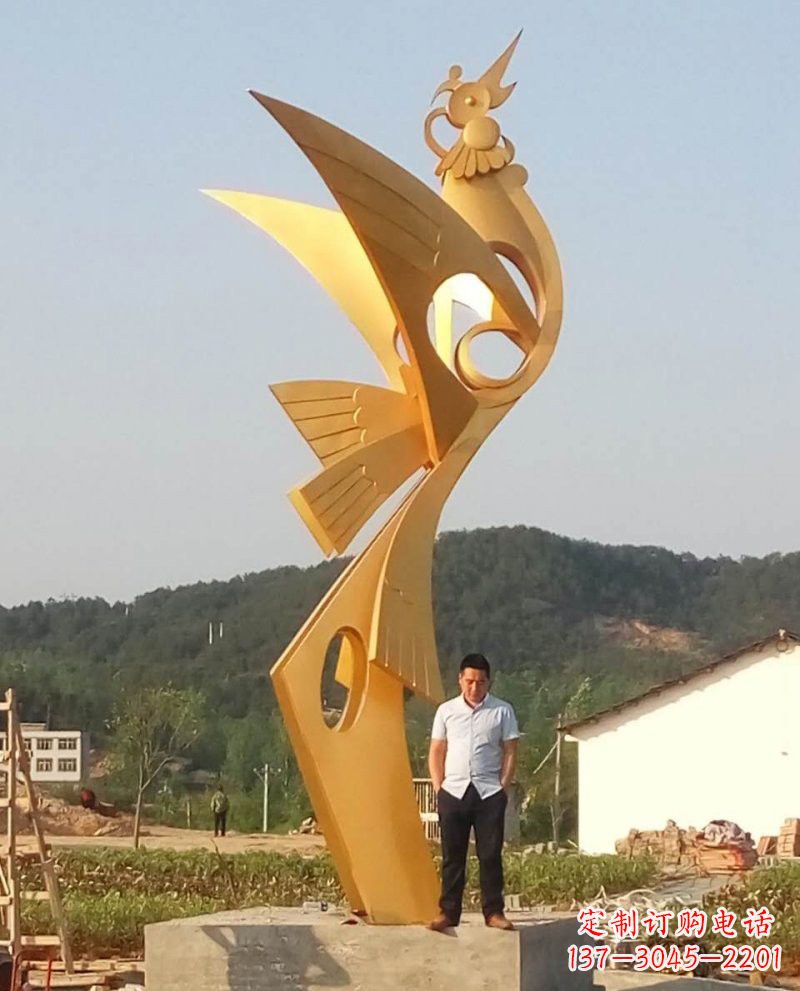 湖北不锈钢抽象凤凰竣工