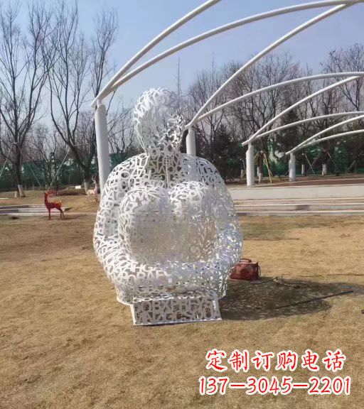 户外不锈钢星空艺术人物雕塑