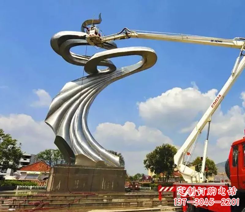 户外彩带景观