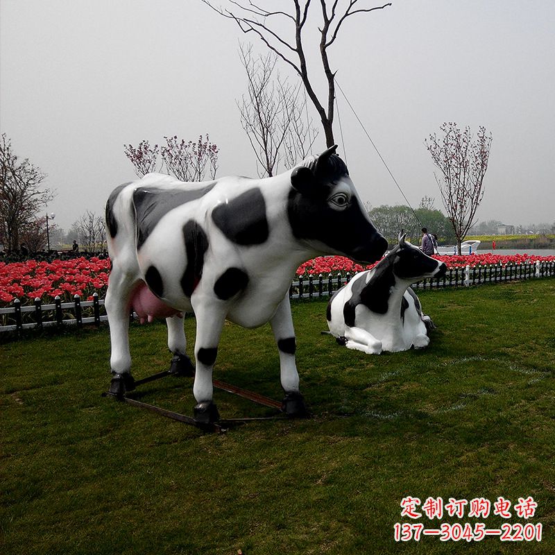 户外仿真动物雕塑-奶牛 (3)