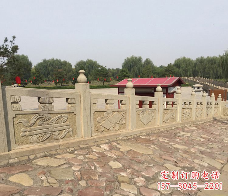 护城河大理石栏板石雕_1