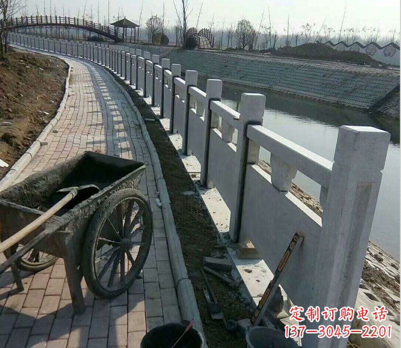 护城河大理石栏杆石雕