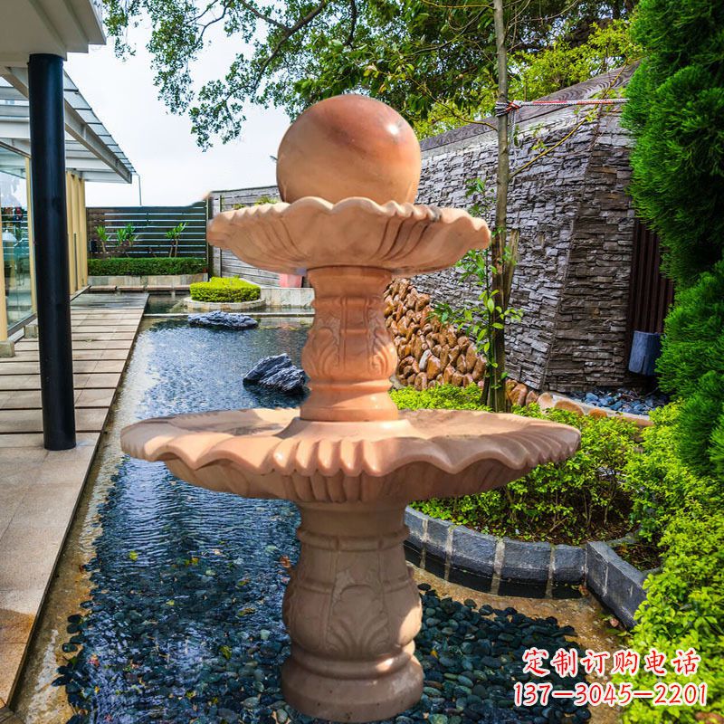 花岗岩石雕风水球图片