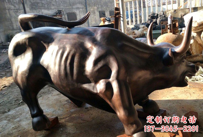 华尔街牛青铜雕塑