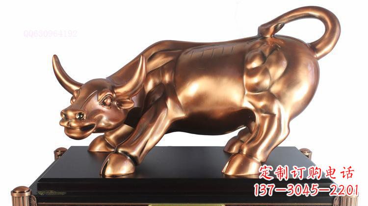 华尔街牛企业铜雕塑