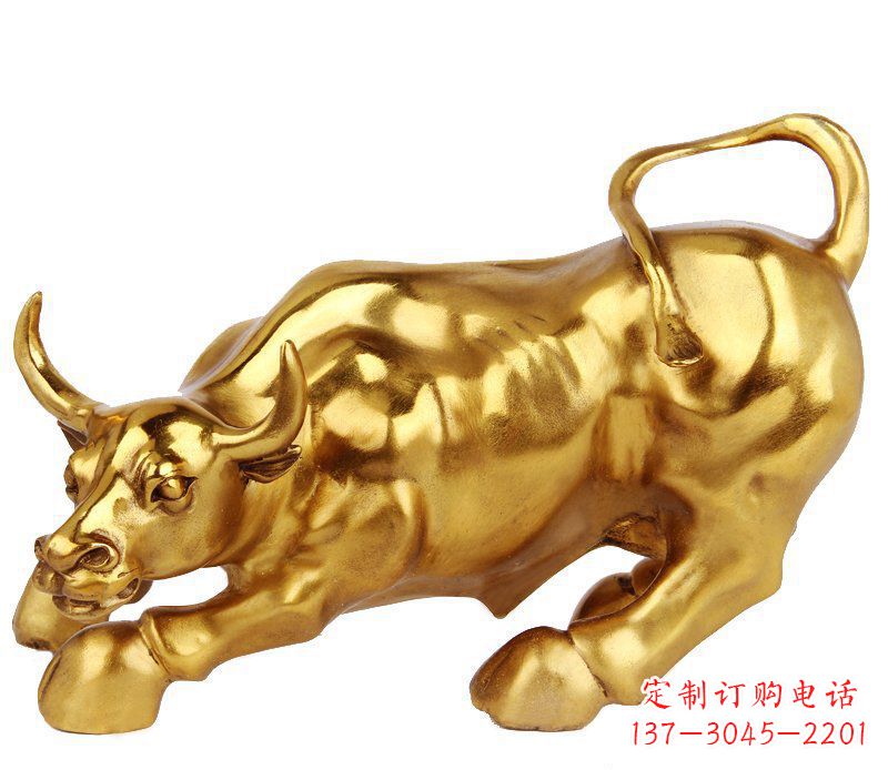 华尔街牛铜雕 (2)