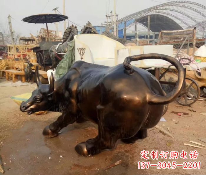 华尔街牛铜雕_1