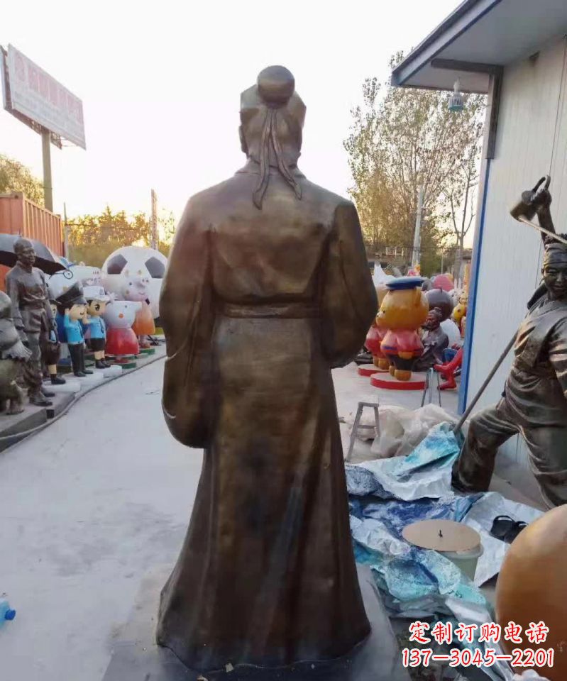 华佗名医铜雕