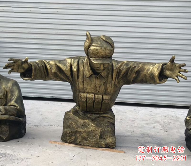 黄继光铜雕