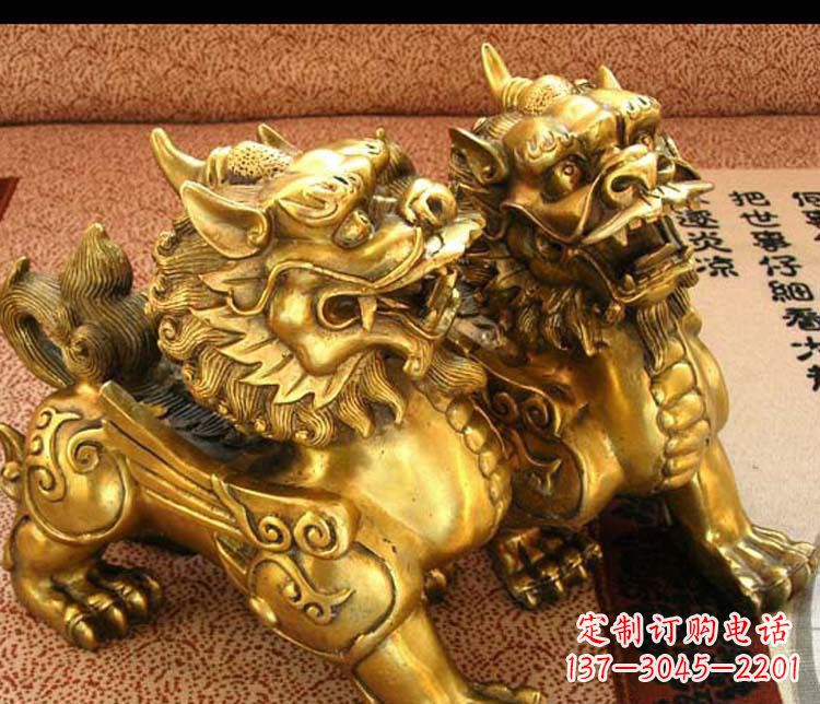 黄铜故宫镇宅麒麟