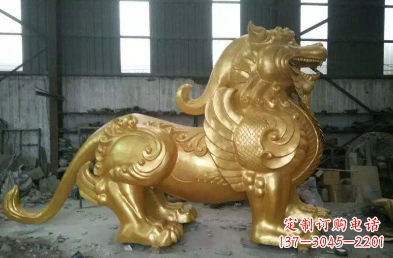 黄铜貔貅雕塑