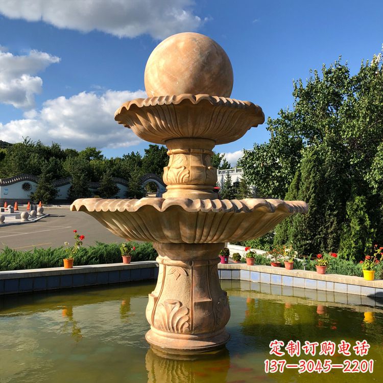 黄锈/石雕/喷泉-黄锈石石雕喷泉 黄锈/石雕/喷泉-黄锈石石雕喷泉