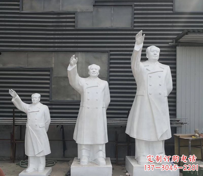 挥手毛主席校园伟人石雕