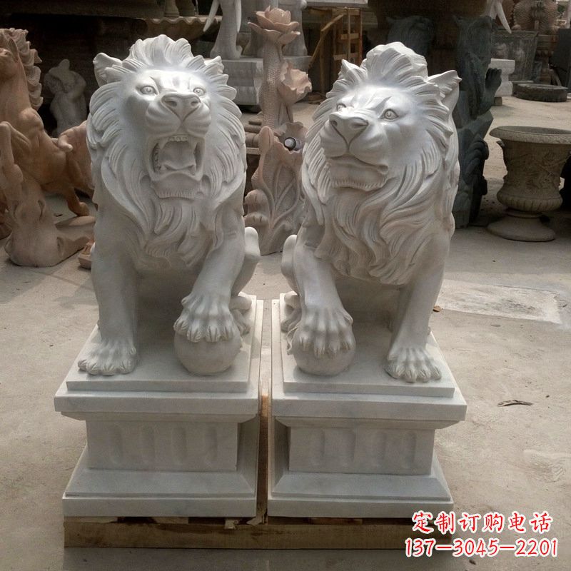 汇丰狮子石雕塑