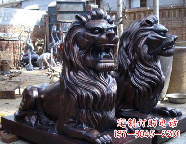 汇丰狮子铜雕
