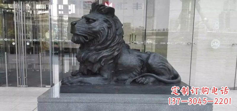汇丰狮子铜雕222