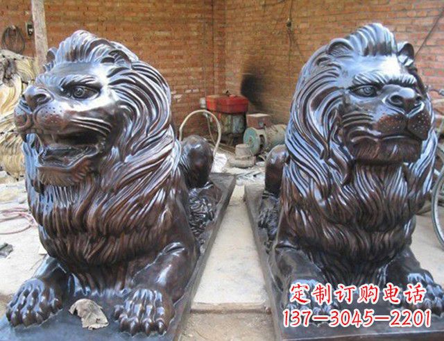 汇丰狮子铜雕塑