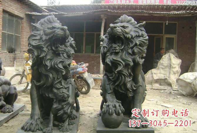 汇丰铜狮子雕塑